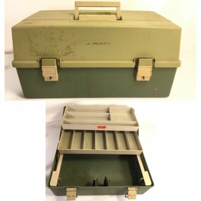 Plano 7420 Vintage Tackle Box Bait Lure Travel Craters Storage