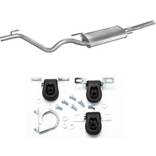 Endschalldämpfer Auspuff für VW Golf 3 III Variant 1.4i-1.8i 1.9D + Anbausatz