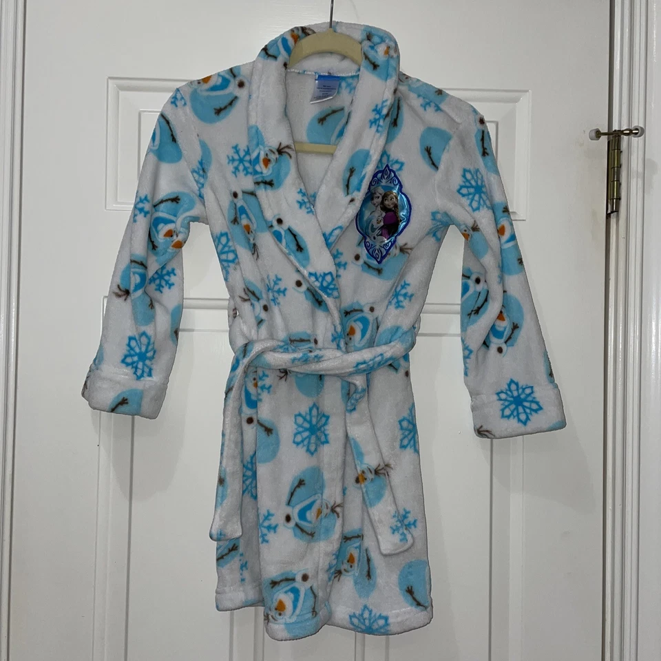 Disney Frozen Olaf El Muñeco de Nieve con Bata de Baño de Peluche Elsa & Anna 7/8 y XL 5 Zapatillas Foto 2 de 4