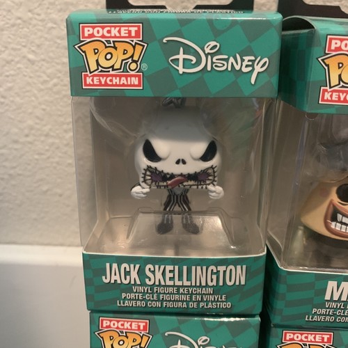 Funko Pesadilla Antes de Navidad Bolsillo Pop Llavero Lote Jack Oogie Boogie Sally - Imagen 2 de 5