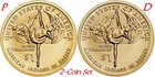 2-coin-set 2023 P D Native American Maria Tallchief Sacagawea Dollar $1