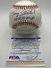Terry Steinbach 88 ASG MVP A's Signed Autograph OMLB Baseball ITP PSA DNA *2