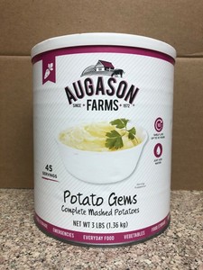 augason farms potato gems complete mashed potatoes no 10 can