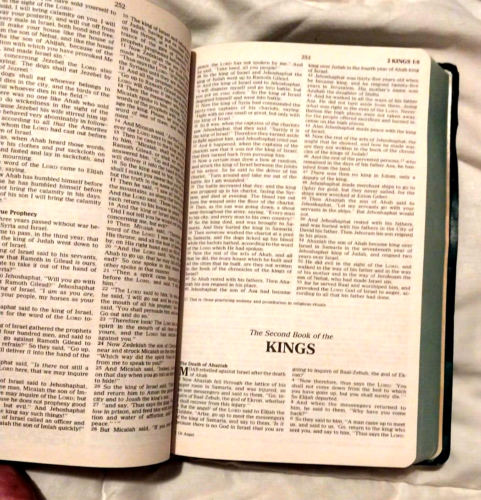 Holy Bible NKJV Red Letter King James Nelson 412TL Green Cover Softcover, 1982 - Bild 6 von 8