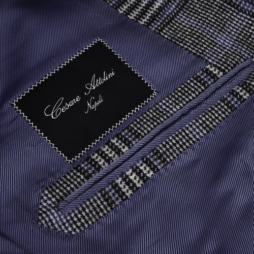 RECENT $8,895 Cesare Attolini Custom Graphite Cashmere Men's Sport Coat US 44R - Picture 4 of 18