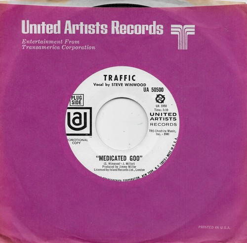 TRAFFIC  Medicated Goo / Pearly Queen  rare promo 45 from 1968  STEVE WINWOOD - Picture 1 of 2