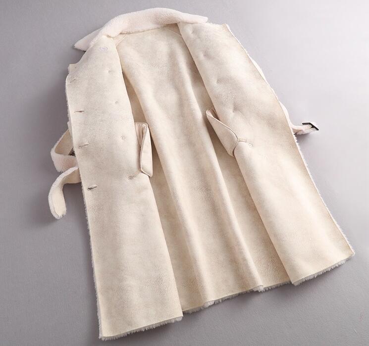 Women's Lamb Wool Long Cotton-padded Clothes Short Coat