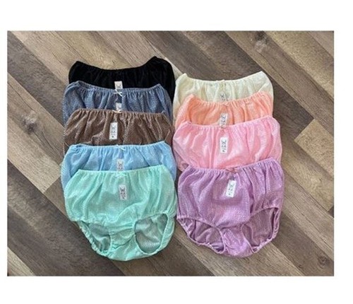Vintage Nylon Panties Bikini Underwear Granny Sheer Gusset Mushroom Full - Picture 4 of 10