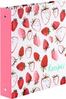 Strawberry Fields Recipe Book 3-Ring Card Pocket Binder 9 x 9.4 L"