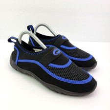 Unbranded Boys Size 2 Black Blue Sport Pool Beach Aqua Water Socks Shoes