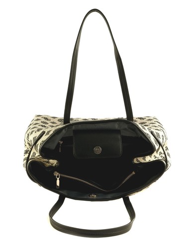 GUESS Beyza Tote Shopper Reisetasche Tasche Black Logo taupe schwarz Neu - Bild 5 von 5