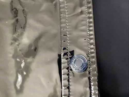 Rare Ralph Lauren Black Label Prototype Shiny Pleather Jacket 6 Snaps Front - Picture 5 of 8