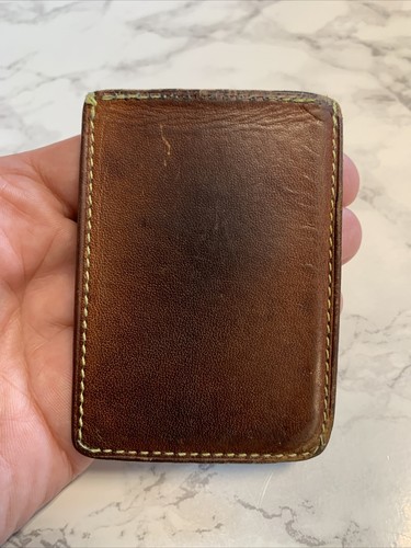Vintage Louis Vuitton x Comme Des Garcons Wallet Leather Card Holder Case Brown - Picture 2 of 10