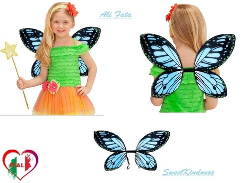 Kostüm Zubehör Flügel Schmetterling Fee Hexe Mädchen Damen - Bild 2 von 3