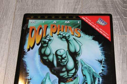 Miami Dolphins Metal Football Plaque 8 x 11 Super Hero NFL Game Day Team - Picture 2 of 4