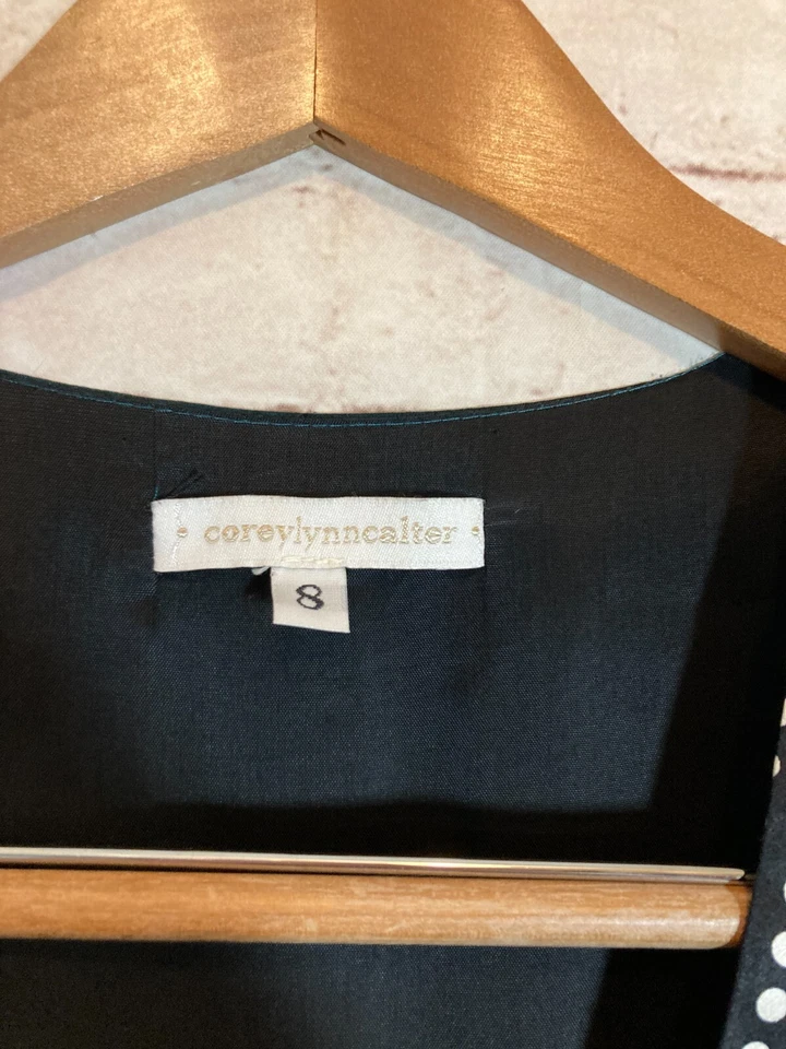 Anthropologie Corey Lynn Calter Silk Dress Women 8 Light Sage Green Mixed Prints - Image 3 of 4