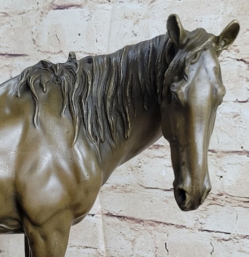 Art Deco Men Racing vendre Arabian Horse Bronze Hot Cast Sculpture Marble Figurine Sale