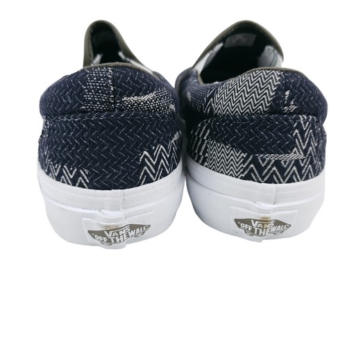 VANS Clásicos Sin Cordones DENIM PATCHWORK Unisex Zapatos de Lona Para Hombre 4.5 Para Mujer 6 - Imagen 5 de 8