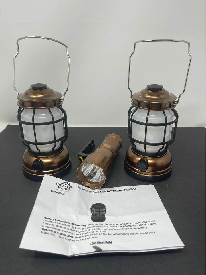 【BALLISTICS 】 XL LANTERN BOX (WL CAMO) NEW Battery Powered LED Retro Rustic Style Lanterns W