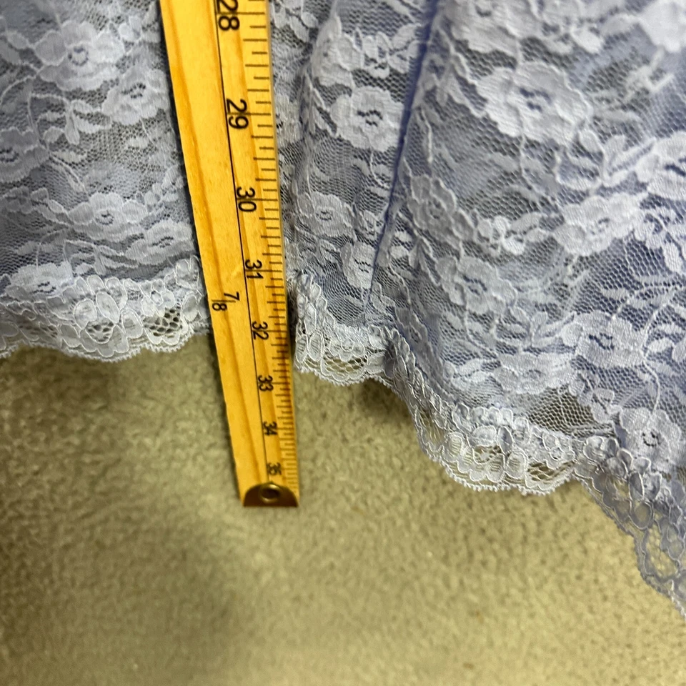 APT.9 Lencería de Encaje Babydoll Vestido Sin Mangas Para Mujer M Púrpura Transparente Floral Coqueta Foto 2 de 4