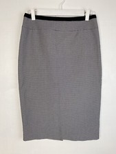 Veronika Maine Womens Pencil Back Slit Stretch Skirt Size 8 Very Good SSE74VM2