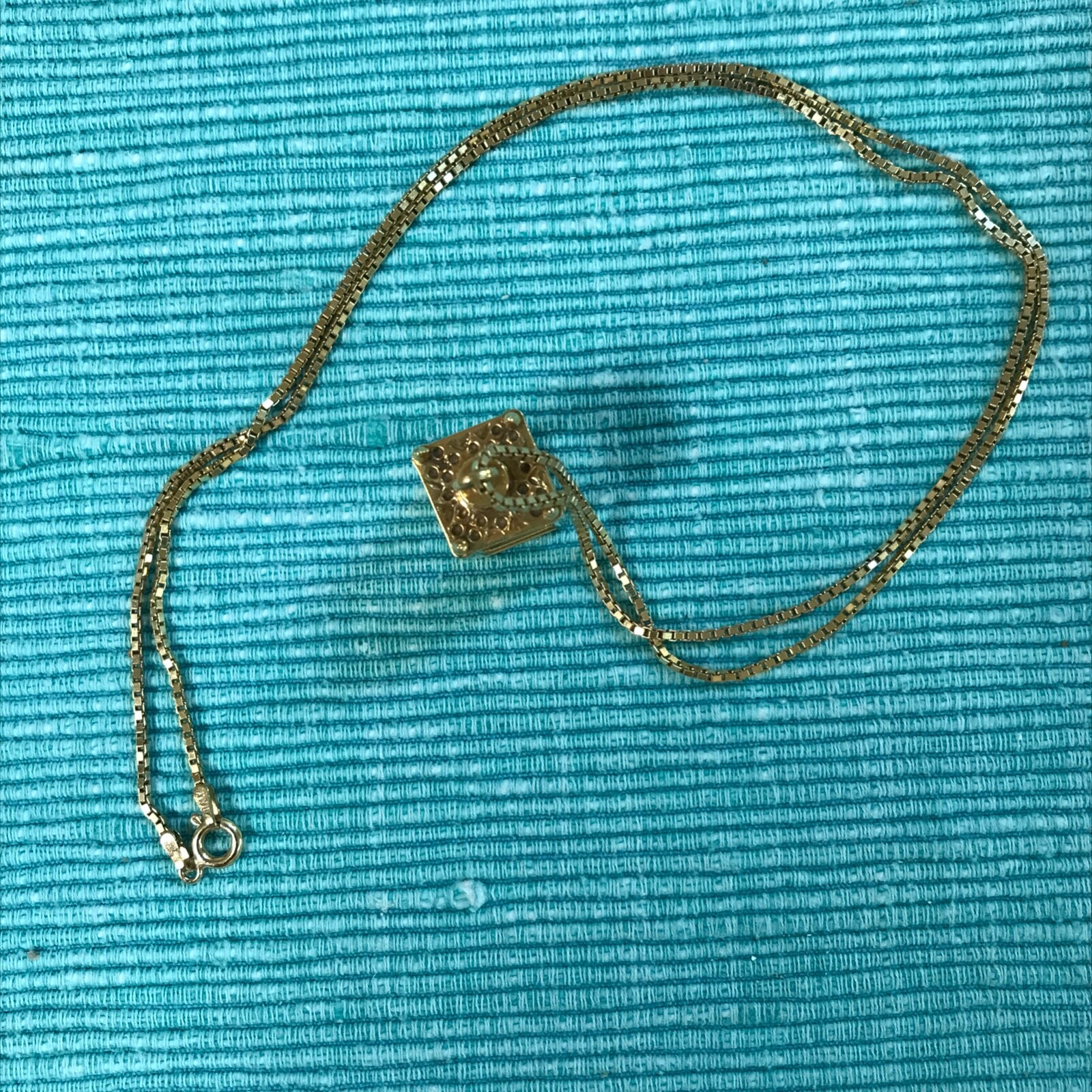 Vintage Third Century Lantern 18k Pendent Necklace w/Certificate of