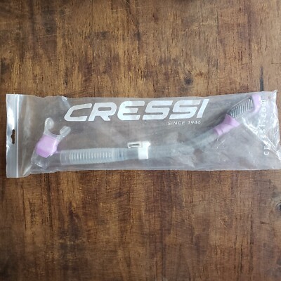 Cressi Supernova Dry Snorkel Pink Clear New Unused w/ Bag