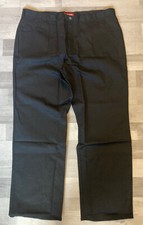Hard Yakka Trousers Permanent Press Pants Flat Front Work  Size 44 Large Black