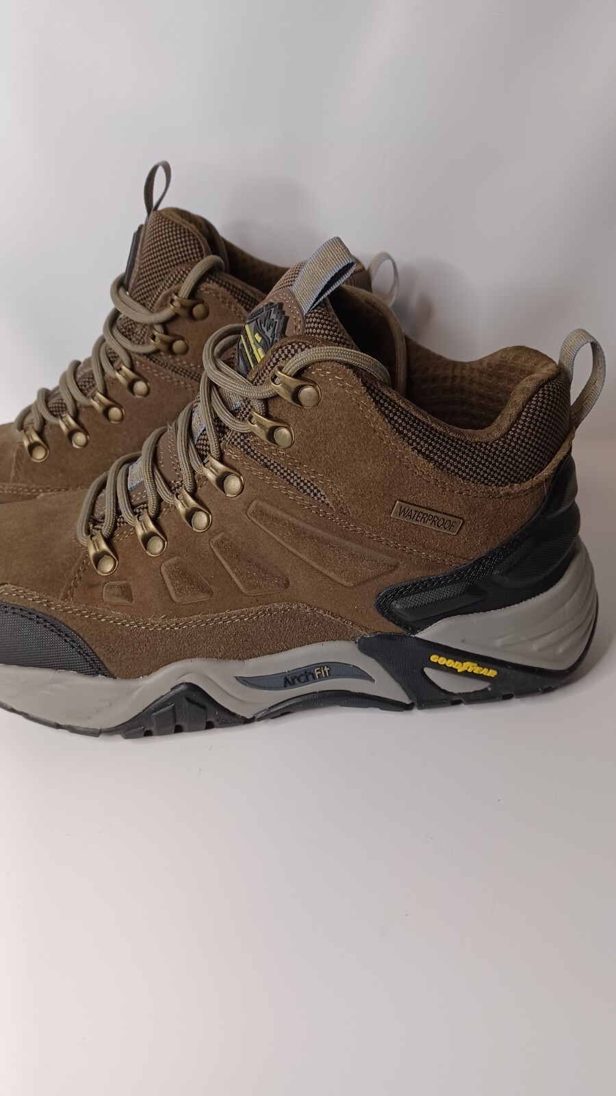 Mens Sketchers Relaxed Fit Arch Fit Recon Romar Shoes Size 8 Brown Goodyear Sole image 2