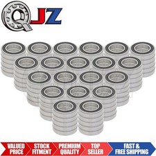 Qty.100 6211-2RS Radial/Deep Groove Ball Bearing 55mm ID x 100mm OD x 21mm W