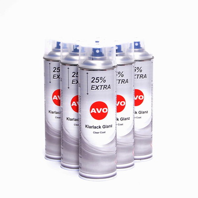 Klarlack glänzend Lackspray Sprühlack 6 x 500ml Autolack Spraydose AVO A08006