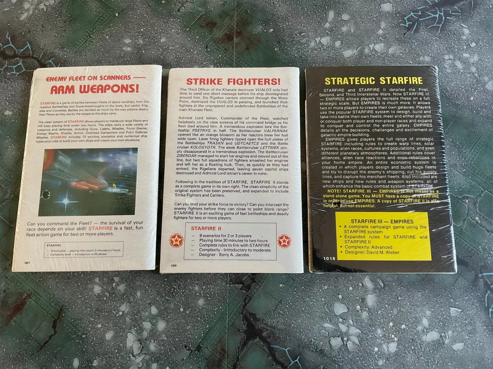 Starfire I, II, III Empires Task Force Lote Juegos Nuevo Precintado NIS Shrink Foto 2 de 4