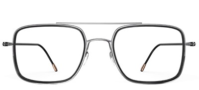 Silhouette Lite Duet 5544 75 9160 GRAY 53mm  Brille, NEU!