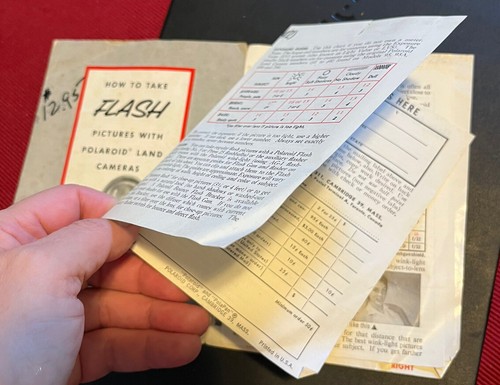 How to Take Flash Pictures w/Polaroid Land Cameras Instruction Pamphlet w/2 othe - Picture 5 of 6