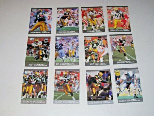 Fleer Ultra Green Bay Packers Team 1991 Set di 12 Sharpe - Foto 1 di 3