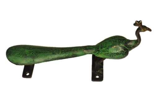 Peacock Shape Vintage Antique Style Handmade Solid Brass Door Pull Handle Knob - Picture 5 of 9