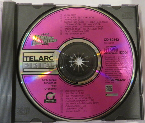 Vintage CD 1994- The Great Fantasy Adventure Album-Hook-Jurassic Park-Robin Hood - 第 5/5 張圖片