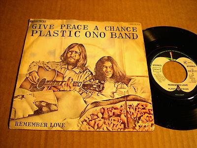 PLASTIC ONO BAND - GIVE PEACE A CHANCE / REMEMBER LOVE - 7''  (4)