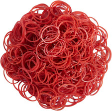 Rubber Bands Size 10 500Pcs Red 1Inch Small Mini Rubber Bands Elastic
