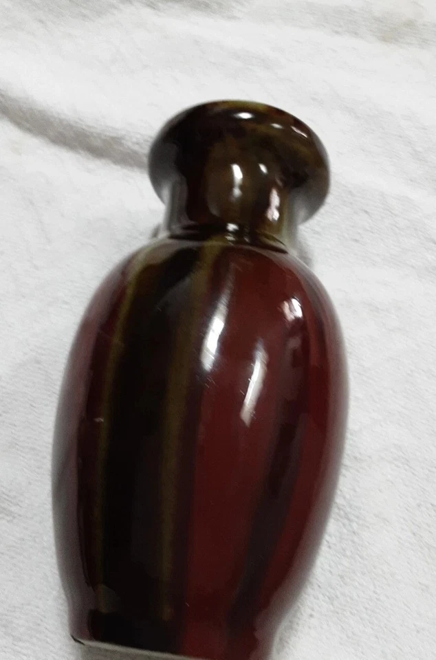 Mini Jarrón de Cerámica Hosley 6" Sangre de Buey Perfecto para Floral Seco o Artificial Foto 2 de 4