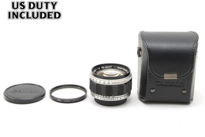 [Exc+5] Canon 50mm F/1.2 F1.2 Lens LTM L39 Leica Screw Mount w/ Case From JAPAN