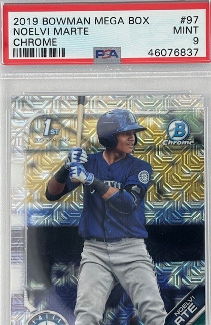 2019 Bowman - Chrome Prospects Noelvi Marte #BCP-97 Mega Box Mojo Refractor (RC)