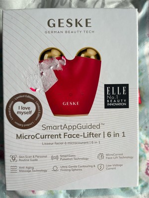 ELLE Beauty Geske Micro Current Face Lifter 6 in 1 SmartAppGuided  Farbe Rot 