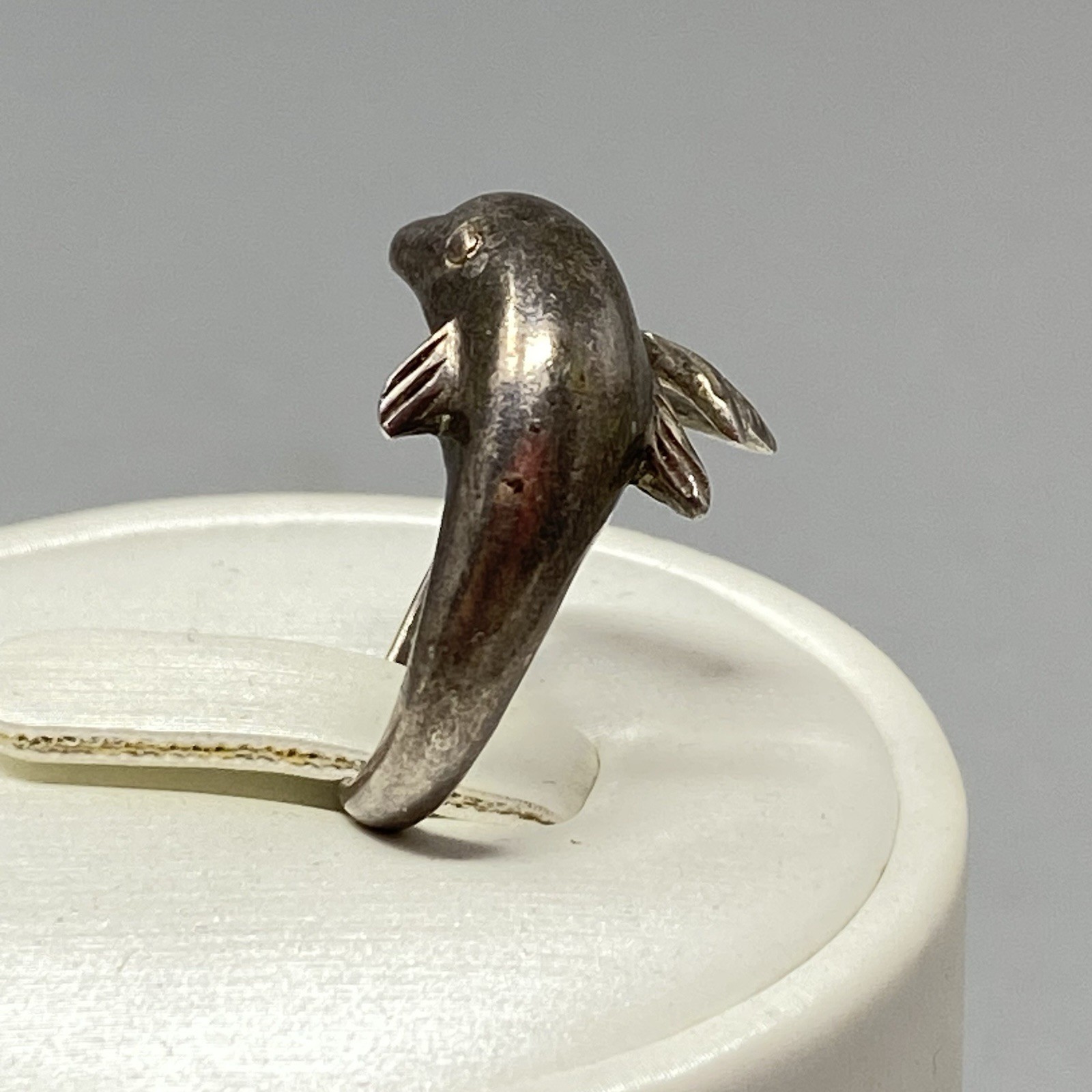 Dolphin Sterling Silver Ring Wrap Adjustable 925 … - image 5