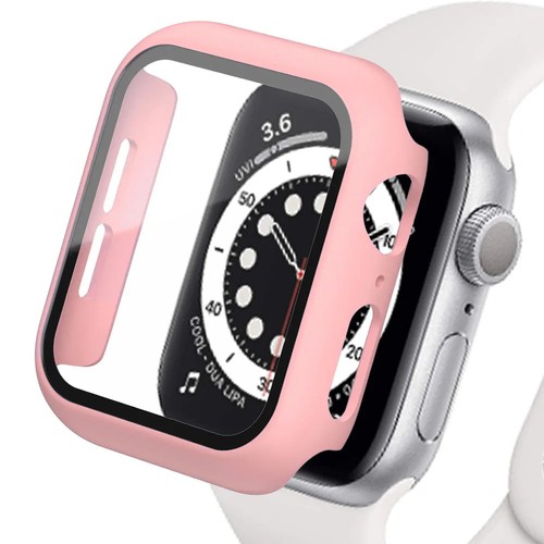 Tempered Glass+cover For Apple Watch Accessories 45mm 41mm 44mm 40mm 42mm Screen - Zdjęcie 94 z 134