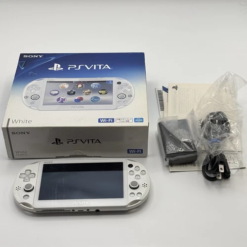 SONY PS Vita PCH-2000 Console  Very Good  White in Box Fast Shipping
