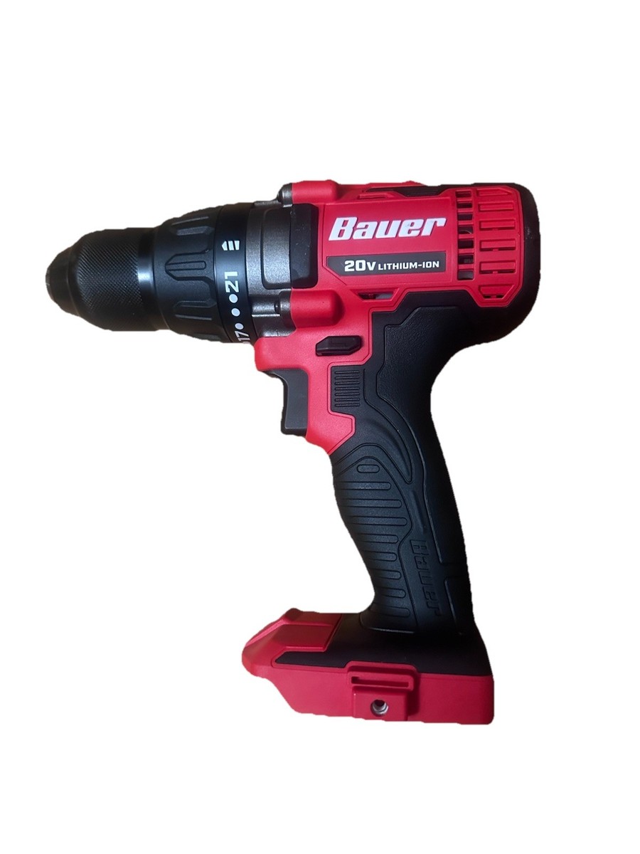 BAUER 20V Cordless 1/2 Variable Speed Hammer Drill/Driver Tool Only