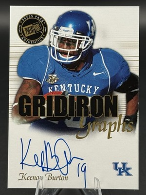 2008 Press Pass SE - Gridiron Graphs Keenan Burton #GG-KB (AU, RC) IT1487