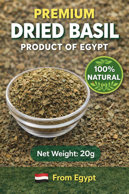 Premium Egyptian Dried Basil   Aromatic, Rich & World-Renowned