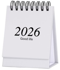 Mini Desk Calendar 2026-2027, January 2026 un...